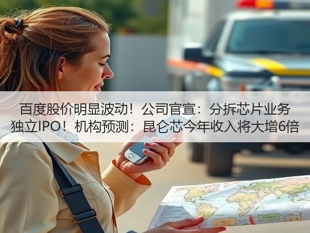 百度股价明显波动！公司官宣：分拆芯片业务 独立IPO！机构预测：昆仑芯今年收入将大增6倍(图3)