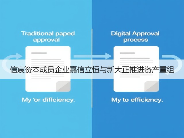 信宸资本成员企业嘉信立恒与新大正推进资产重组(图1)