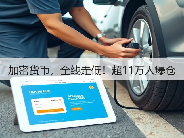 加密货币，全线走低！超11万人爆仓(图1)