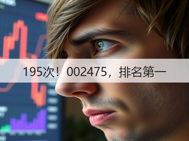 195次！002475，排名第一(图2)