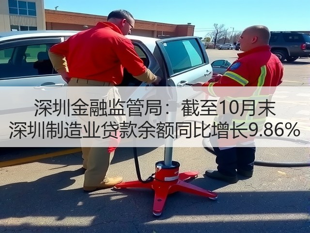 深圳金融监管局：截至10月末 深圳制造业贷款余额同比增长9.86%(图1)