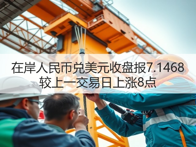 在岸人民币兑美元收盘报7.1468 较上一交易日上涨8点(图2)