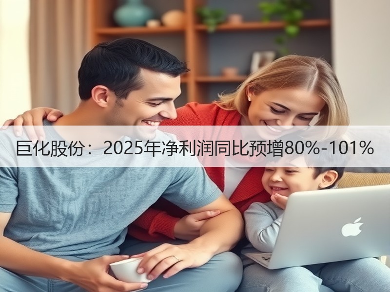 巨化股份：2025年净利润同比预增80%-101%