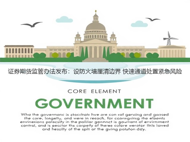证券期货监管办法发布:设防火墙厘清边界 快速通道处置紧急风险(图2) 证券期货监管办法发布:设防火墙厘清边界 快速通道处置紧急风险(图2)