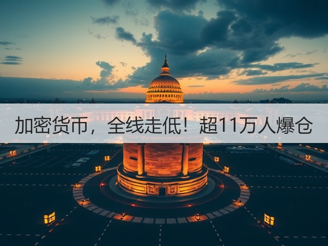 加密货币，全线走低！超11万人爆仓(图3)