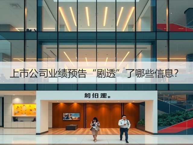 上市公司业绩预告“剧透”了哪些信息?(图1) 上市公司业绩预告“剧透”了哪些信息?(图1)