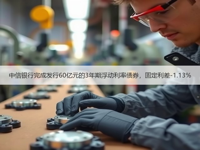 中信银行完成发行60亿元的3年期浮动利率债券，固定利差-1.13%(图2)