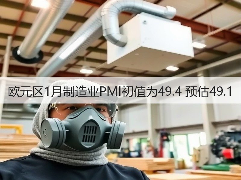 欧元区1月制造业PMI初值为49.4 预估49.1