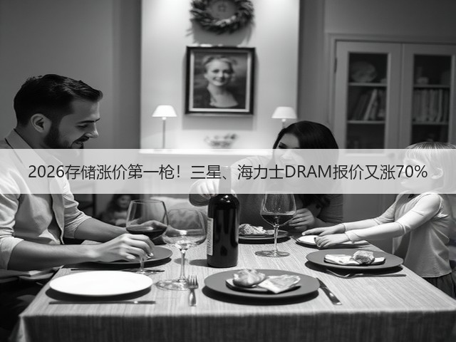 2026存储涨价第一枪！三星、海力士DRAM报价又涨70%(图1)