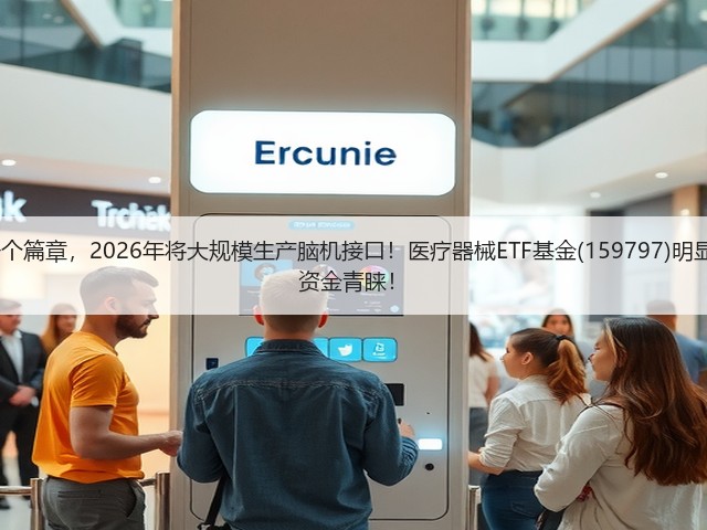 马斯克宏图的下一个篇章，2026年将大规模生产脑机接口！医疗器械ETF基金(159797)明显波动超5%，再获资金青睐！(图2)