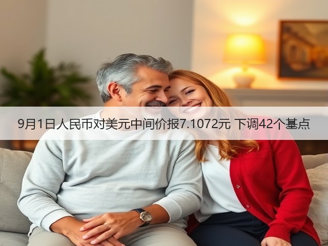 9月1日人民币对美元中间价报7.1072元 下调42个基点(图1)