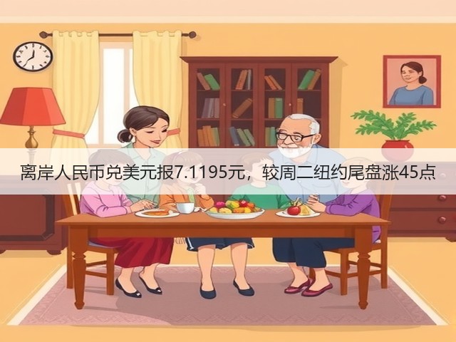 离岸人民币兑美元报7.1195元，较周二纽约尾盘涨45点(图2)
