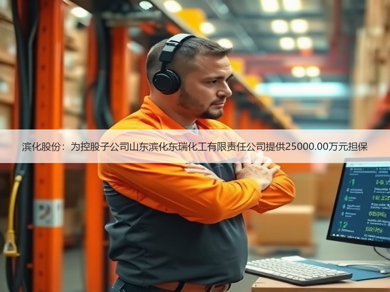 滨化股份：为控股子公司山东滨化东瑞化工有限责任公司提供25000.00万元担保