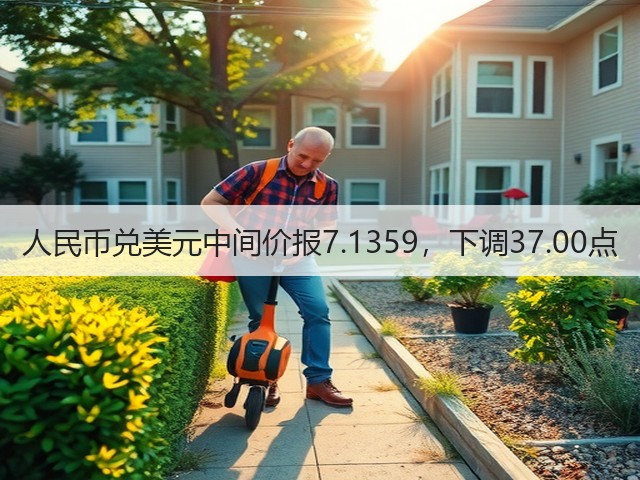 人民币兑美元中间价报7.1359，下调37.00点(图2)