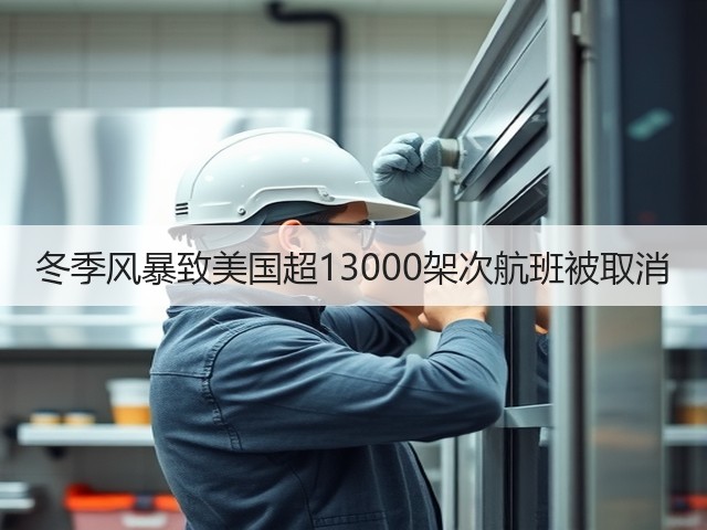 冬季风暴致美国超13000架次航班被取消(图2) 冬季风暴致美国超13000架次航班被取消(图2)
