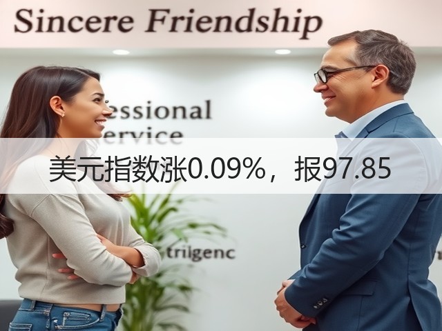 美元指数涨0.09%，报97.85(图2)