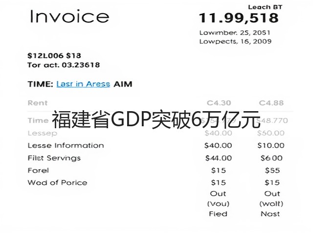 福建省GDP突破6万亿元(图1) 福建省GDP突破6万亿元(图1)