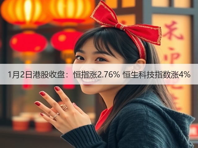 1月2日港股收盘:恒指涨2.76% 恒生科技指数涨4%(图1) 1月2日港股收盘:恒指涨2.76% 恒生科技指数涨4%(图1)