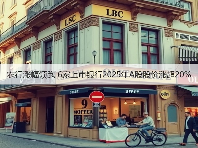 农行涨幅领跑 6家上市银行2025年A股股价涨超20%(图1) 农行涨幅领跑 6家上市银行2025年A股股价涨超20%(图1)