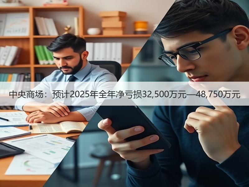 中央商场：预计2025年全年净亏损32,500万元—48,750万元
