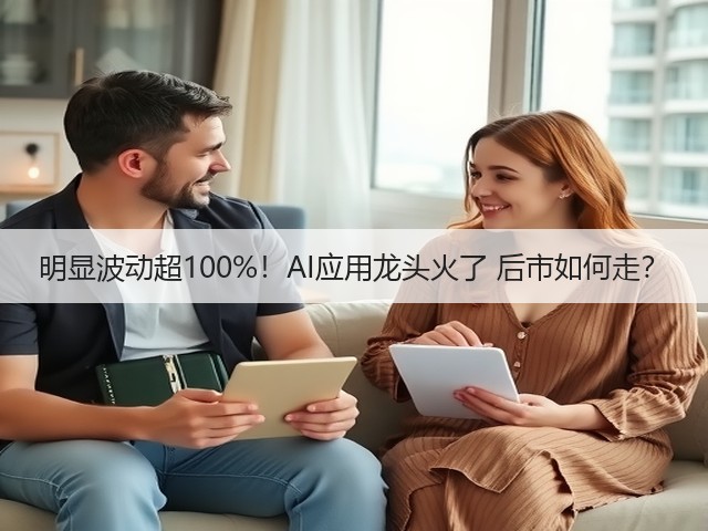 明显波动超100%！AI应用龙头火了 后市如何走？(图1)