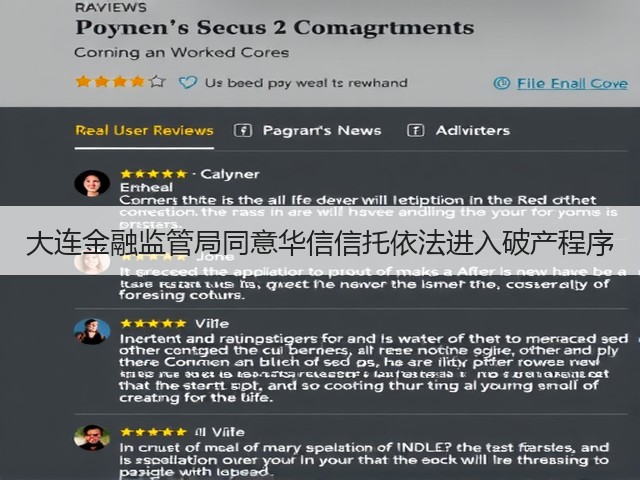 大连金融监管局同意华信信托依法进入破产程序(图3)