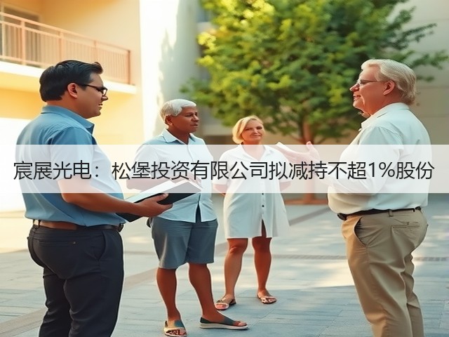 宸展光电:松堡投资有限公司拟减持不超1%股份(图1) 宸展光电:松堡投资有限公司拟减持不超1%股份(图1)