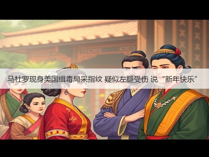 马杜罗现身美国缉毒局采指纹 疑似左腿受伤 说“新年快乐”