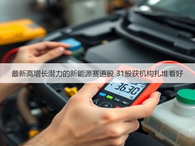 最新高增长潜力的新能源赛道股 31股获机构扎堆看好(图3) 最新高增长潜力的新能源赛道股 31股获机构扎堆看好(图3)