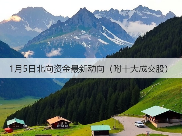1月5日北向资金最新动向（附十大成交股）(图2)