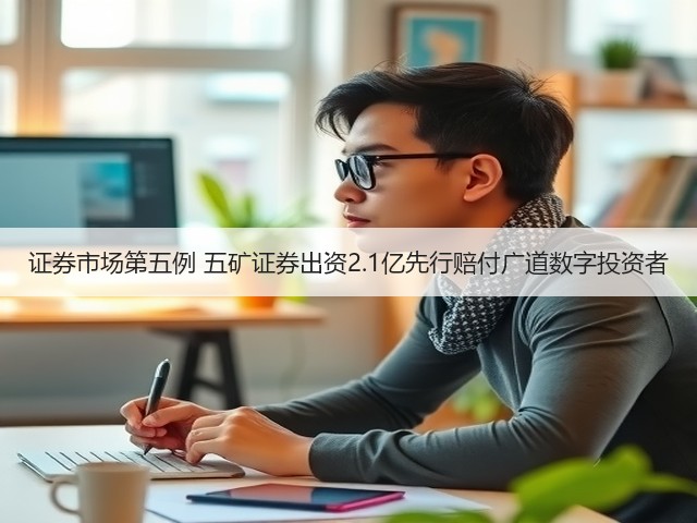 证券市场第五例 五矿证券出资2.1亿先行赔付广道数字投资者(图1) 证券市场第五例 五矿证券出资2.1亿先行赔付广道数字投资者(图1)