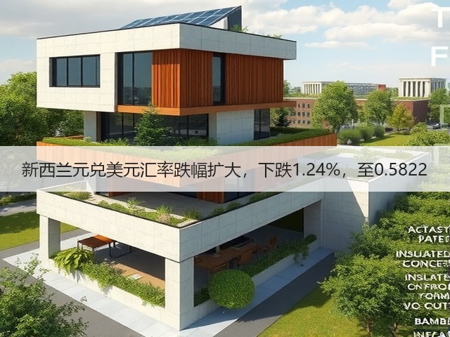新西兰元兑美元汇率跌幅扩大，下跌1.24%，至0.5822(图3)