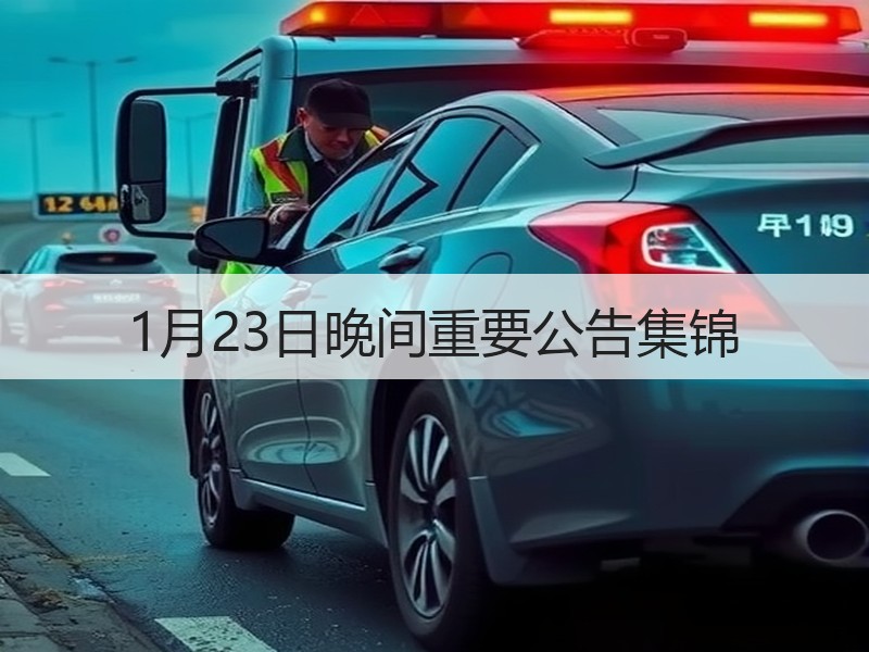 1月23日晚间重要公告集锦