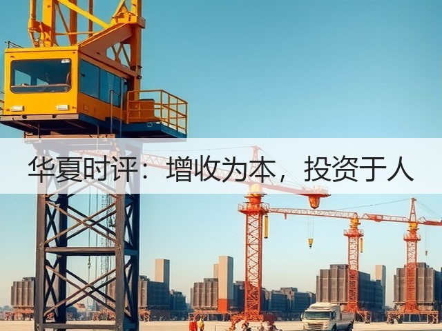 华夏时评:增收为本,投资于人(图1) 华夏时评:增收为本,投资于人(图1)