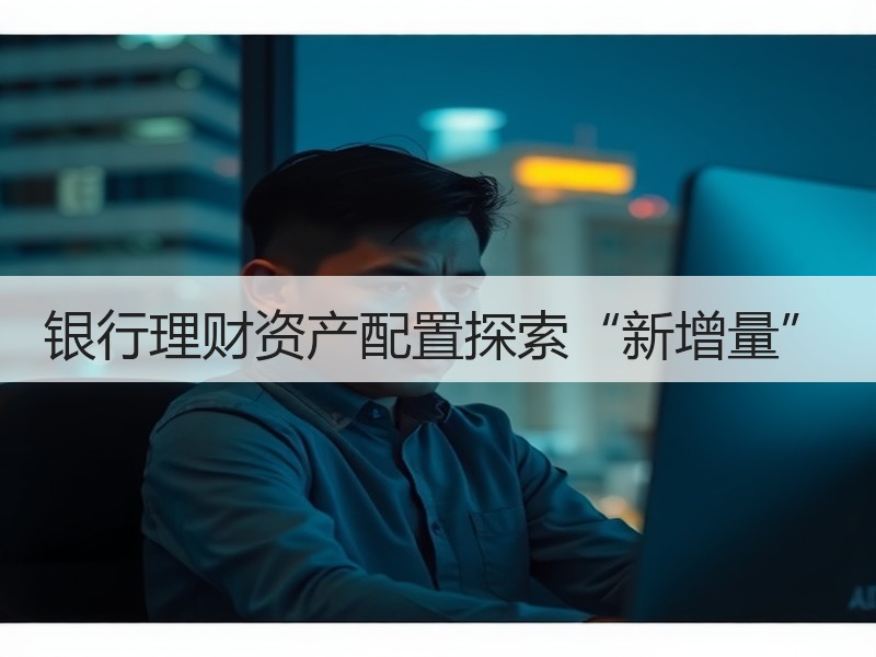 银行理财资产配置探索“新增量”