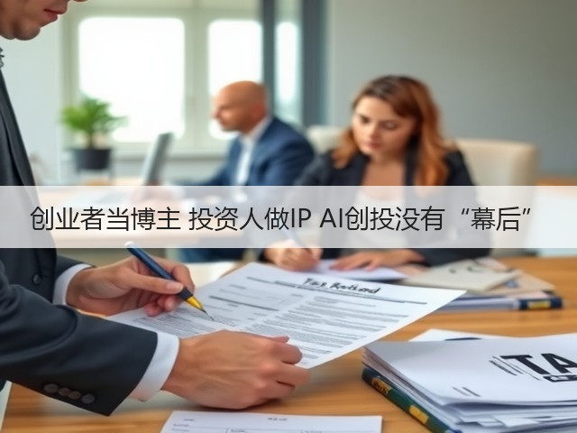 创业者当博主 投资人做IP AI创投没有“幕后”(图1)