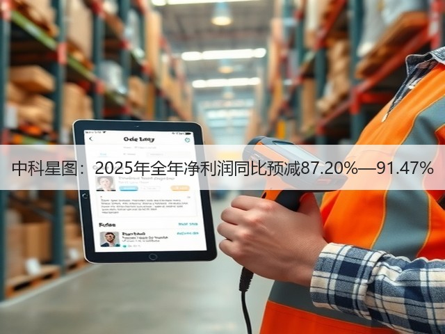 中科星图：2025年全年净利润同比预减87.20%—91.47%(图1)