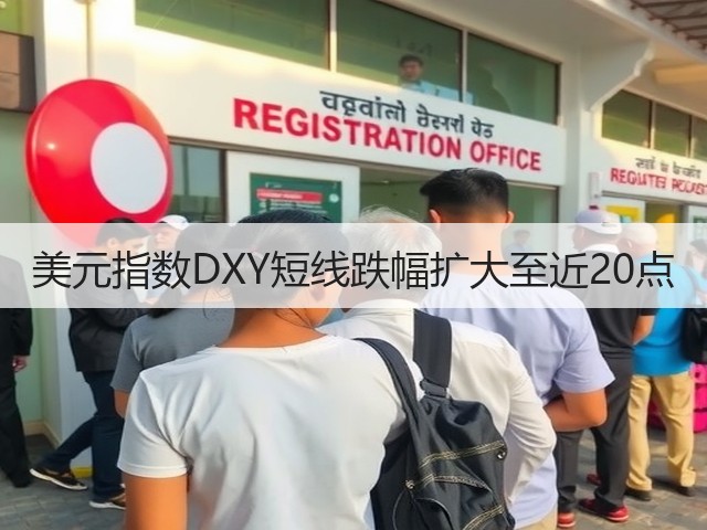 美元指数DXY短线跌幅扩大至近20点(图3)