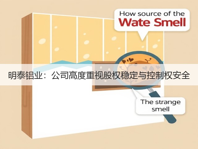 明泰铝业:公司高度重视股权稳定与控制权安全(图2) 明泰铝业:公司高度重视股权稳定与控制权安全(图2)