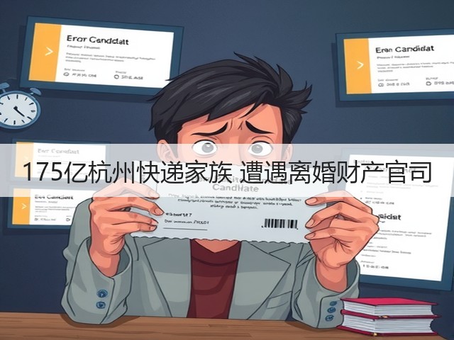 175亿杭州快递家族 遭遇离婚财产官司(图1)