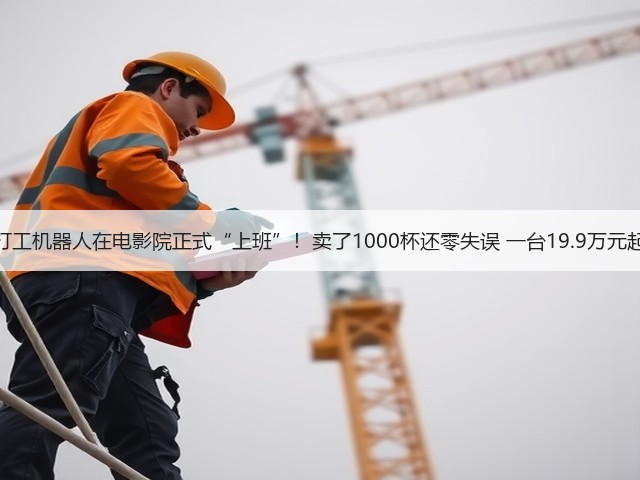 打工机器人在电影院正式“上班”!卖了1000杯还零失误 一台19.9万元起(图2) 打工机器人在电影院正式“上班”!卖了1000杯还零失误 一台19.9万元起(图2)