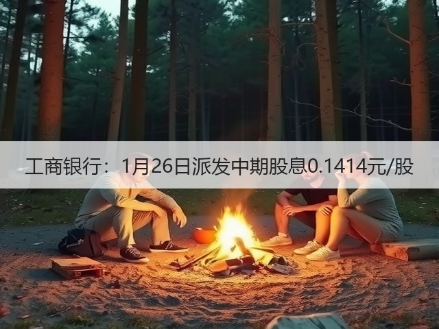 工商银行：1月26日派发中期股息0.1414元/股(图2)