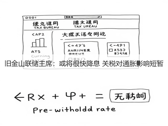 旧金山联储主席:或将很快降息 关税对通胀影响短暂(图1) 旧金山联储主席:或将很快降息 关税对通胀影响短暂(图1)