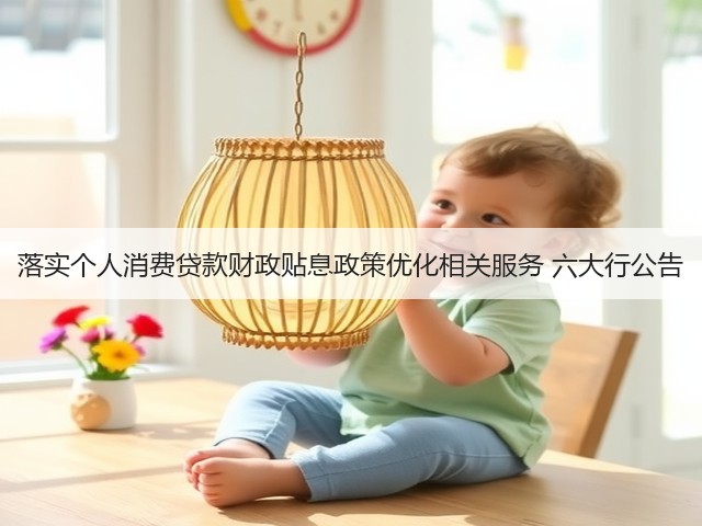 落实个人消费贷款财政贴息政策优化相关服务 六大行公告(图1)
