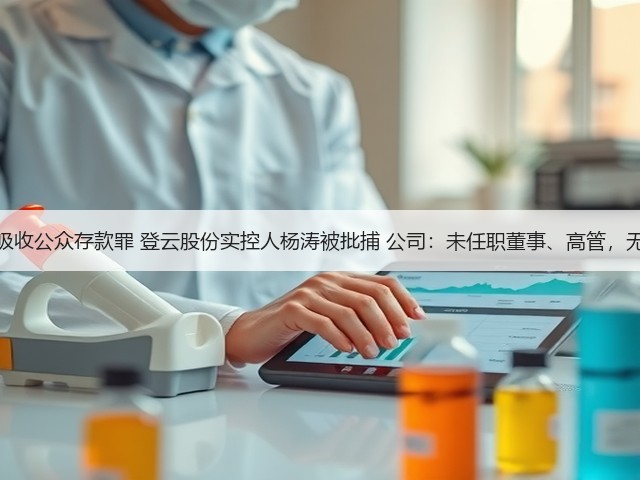 涉嫌非法吸收公众存款罪 登云股份实控人杨涛被批捕 公司：未任职董事、高管，无重大影响(图2)