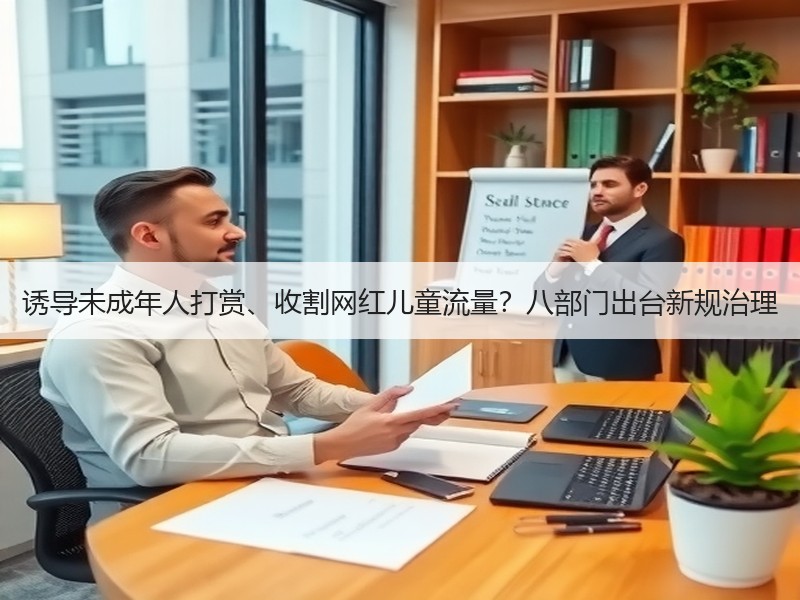 诱导未成年人打赏、收割网红儿童流量？八部门出台新规治理