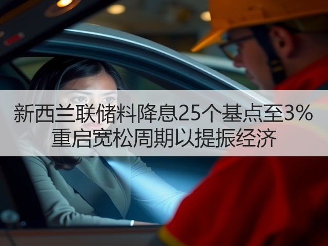 新西兰联储料降息25个基点至3% 重启宽松周期以提振经济(图1) 新西兰联储料降息25个基点至3% 重启宽松周期以提振经济(图1)