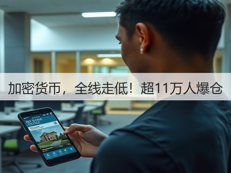 加密货币，全线走低！超11万人爆仓