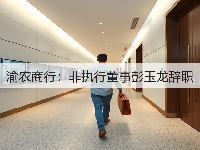 渝农商行:非执行董事彭玉龙辞职(图1) 渝农商行:非执行董事彭玉龙辞职(图1)