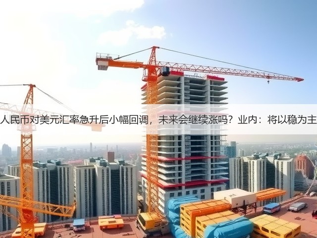 人民币对美元汇率急升后小幅回调，未来会继续涨吗？业内：将以稳为主(图1)